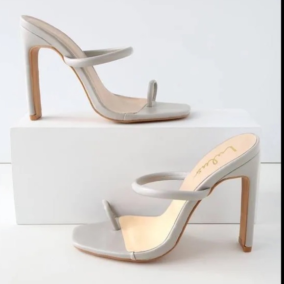Lulus grey Mimi heels - Picture 2 of 5